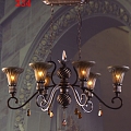 Elegant luxury European-style chandelier 3d model