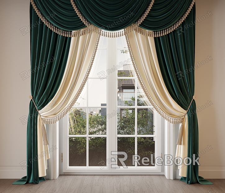 Curtain Screen Window Blinds Dream Curtain Shangri-La Curtain Curtain model