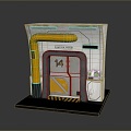 Science Fiction Door Steel Door Science Fiction Door Science Fiction Entrance Door Science Fiction Entrance Future Door Security Door Password Door 3d model