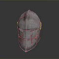 Medieval Knight Weapon Helmet With Steel Construction Cross Design And Protective Armor Gear