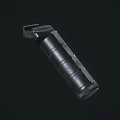 High Quality Tactical Weapon Magazine With Black Metal Textured Cylinder Construction