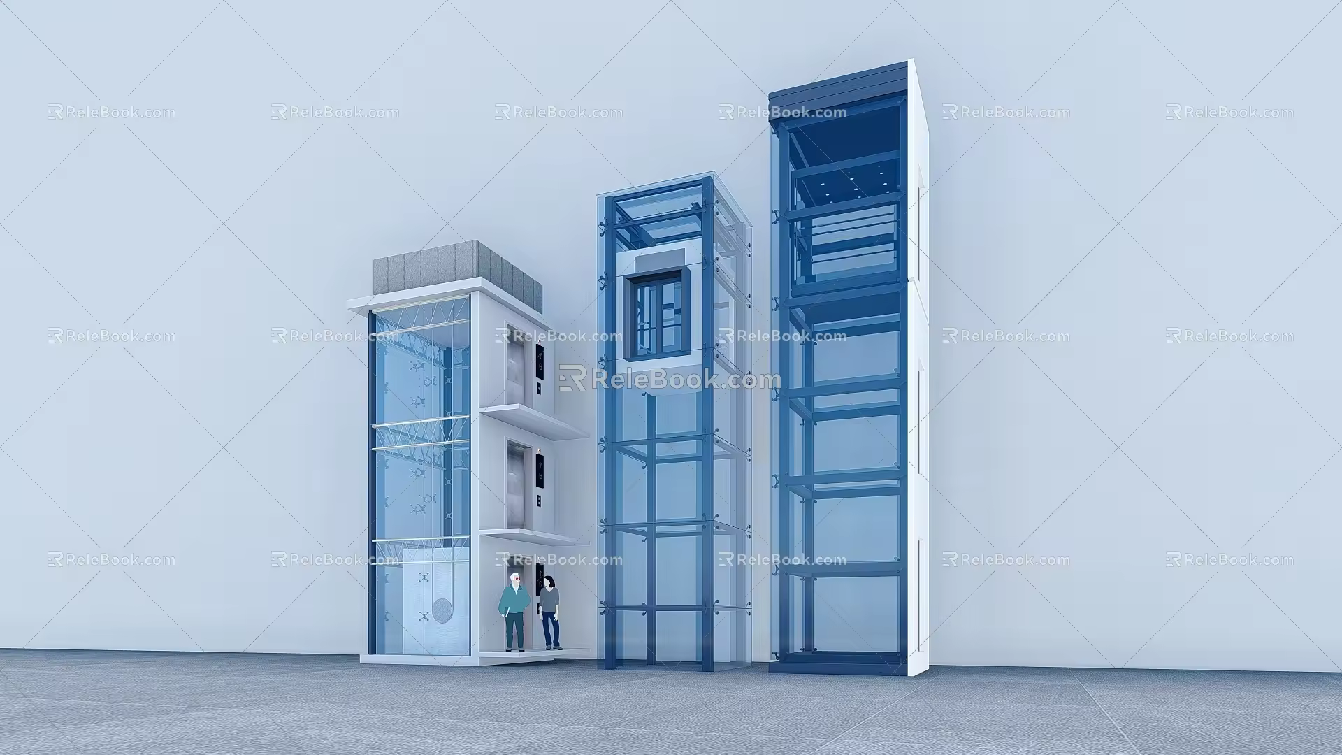 Modern Elevator Sightseeing Elevator External Elevator Shopping Mall Elevator Residential Elevator New Elevator Old Community Renovation Elevator 3d model