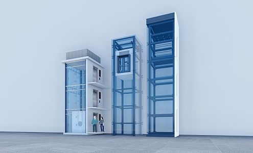 Modern Elevator Sightseeing Elevator External Elevator Shopping Mall Elevator Residential Elevator New Elevator Old Community Renovation Elevator 3d model