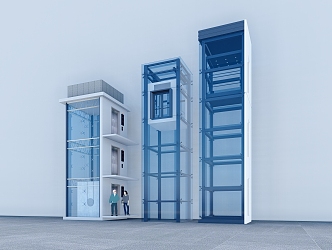 Modern Elevator Sightseeing Elevator External Elevator Shopping Mall Elevator Residential Elevator New Elevator Old Community Renovation Elevator 3d model