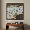 French retro decorative painting 3d model