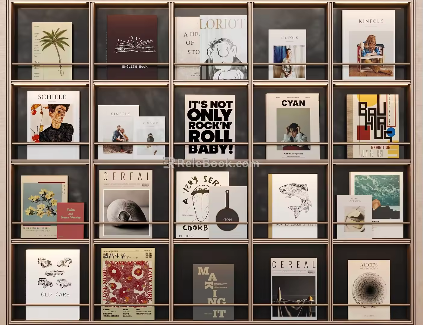 Modern Books 3d model