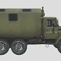 Military vehicle car truck chariot transport vehicle 3d model