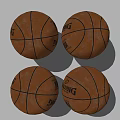 Durable KING Brand Basketball Sports Equipment Set Of Four Leather Surface Balls