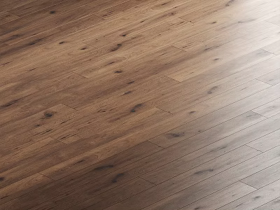 Natural Dark Wooden Floor With Smooth Surface And Warm Natural Grain 3d model