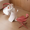 Modern Dining Table and Chair 3d model
