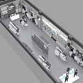 Modern Clothing Store Interior With Mannequins Display Racks And Fashion Apparel