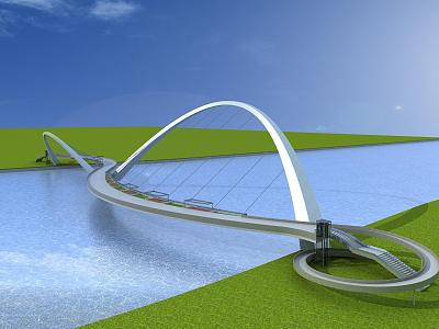 Bridge Landscape Bridge 3d model