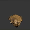 Golden Anime Girl 3D Model With Cat Ears And Running Pose Design