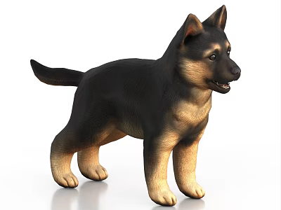 Pet Dog German Shepherd Puppy Puppy 3d model Pet Dog German Shepherd Puppy Puppy 3d model