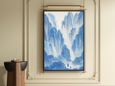 Modern Middle Ancient Style Decorative Painting 3d model