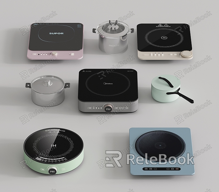 Modern Mini Round Induction Cooker Electric Ceramic Cooker Light Wave Cooker Induction Cooker Induction Cooker Integrated Panel model