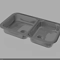 Stainless Steel Double Bowl Kitchen Sink Modern Durable Daily Living Necessities
