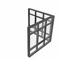 Modern Casement Windows With Black Frames And Clear Glass Panels Design