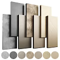 Display Of Decorative Panels With Different Colors Textures And Swatches 3d model