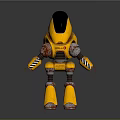 Robot Assistant Small Robot Butler Robot Butler Figure Game Figure 3d model