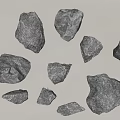 Landscape stone block 3d model