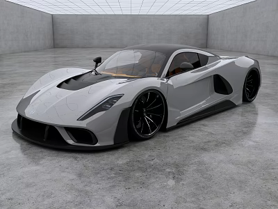 Hennessy Venom F5 Supercar Streetcar 3d model