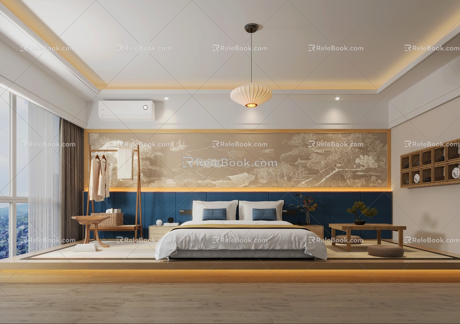 New Chinese Room Hotel Restoration model