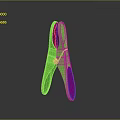 Colorful Clip With Green And Pink Design For Daily Household Use