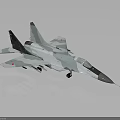 Modern Military Fighter Jet with Camouflage Paint and Red Star Markings