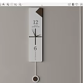 Modern clock simple fashion clock wall clock 3d model