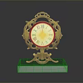 Ornate Dark Wood Mantel Clock With Roman Numerals And Pedestal Base