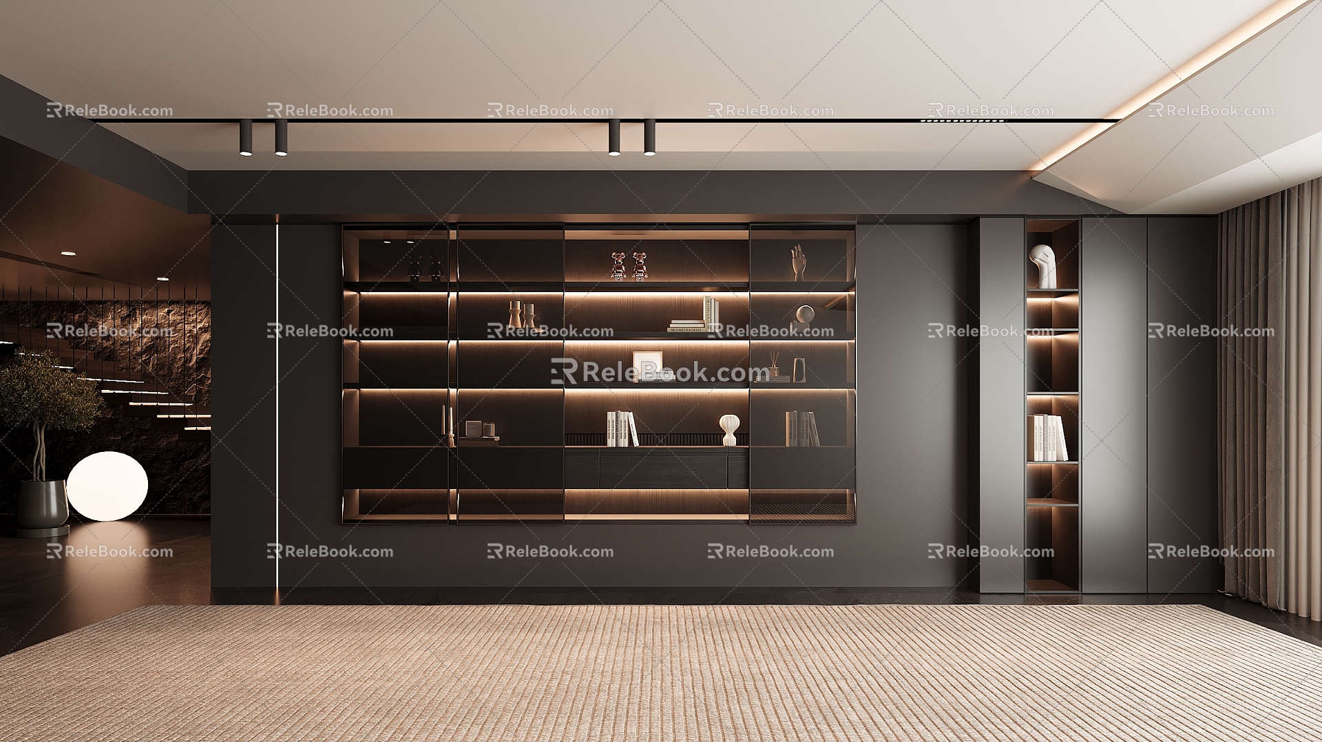 Italian Bookcase 3d model