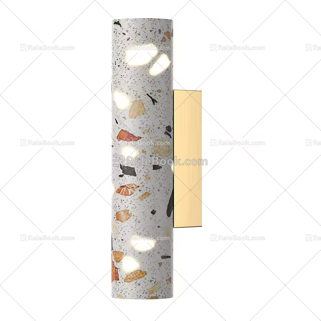 Simple wall lamp 3d model