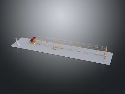 Detailed Weapon Model With Metal Structure And Multiple Assembled Parts 3d model