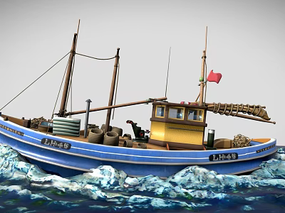 Modern Sailing 3d model