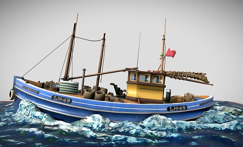 Modern Sailing 3d model