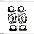 Practical and Durable Black and Gold Metal Accessories for Daily Life Supplies with Various Shapes