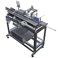 Industrial Equipment With Automated Conveyor System Control Panel And Precision Components
