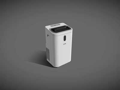 White Modern Dehumidifier With Compact Design And Efficient Moisture Removal For Home Use 3d model