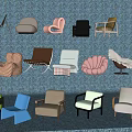 Stylish Modern Accent Chairs With Various Designs And Colorful Upholstery For Living Space