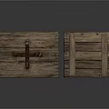 Two Vintage Wooden Storage Chests As Rustic Home Furniture With Decorative Details