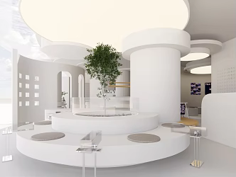 Quiet Milk Tea Shop 3d model