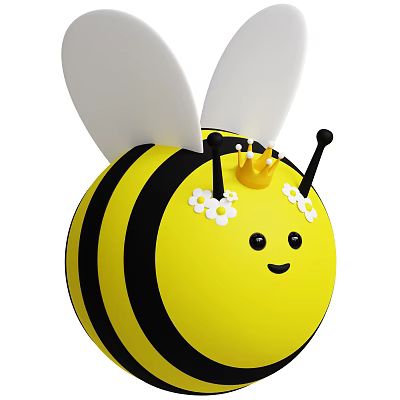 Modern Little Bee Cute Bee Doll Bee Toy Bee Cartoon Doll Bee 3d model