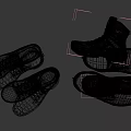 Different Types of Shoes Including High top Boots Low top Sneakers in Brown Black Khaki