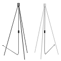 Modern Tripod Floor Lamp Black And White Color Options For Home Interior Lighting Decor