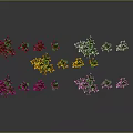 Colorful Potted Flowering Plants With Red Yellow Purple And White Blooms Displayed Together