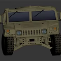 Military Style Sandy Colored Functional Vehicle With Off Road Design And Large Tires