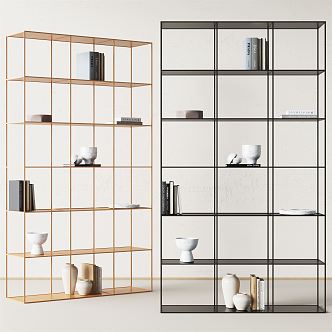 Modern mobenia decoration rack 3d model