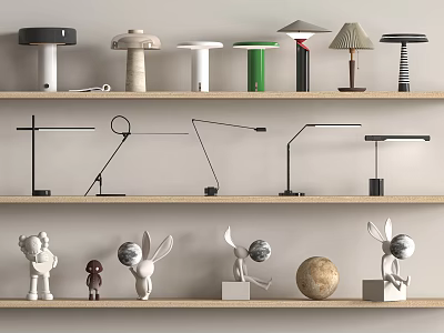 Modern Minimalist Table Lamp Reading Lamp Moon Lamp Rabbit Lamp Mushroom Lamp Art Table Lamp 3d model