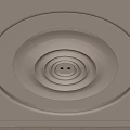Modern Ceiling Design With Circular Layered Concentric Rings And Soft Illumination